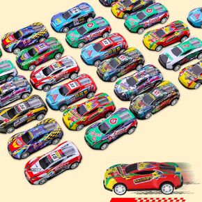27 Pack Pull Back Cars for Kids,Mini Vehicles Toy Bulk Party Favor Race Cars Toys,Classroom Treasure Box, Goodie Bag Stuffers, Pinata Fillers for Boys Girls Toddlers Birthday Party