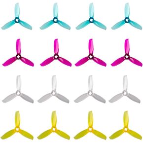 16Pcs Gemfan 3028 3inch Propeller 3-Blade PC Props 5mm Hole for 1106-1306 Motor FPV Racing Drone Multicolor Quadcopter