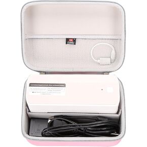 FBLFOBELI Hard Case for Omezizy Bluetooth Thermal Shipping Label Printer - 241BT Wireless 4x6 Label Printer (Pink, Case Only)
