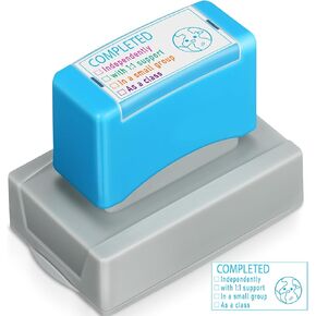 Teacher Stamps Self Inking Teacher Grading Stamps Checkbox Grading Teacher Stamps Classroom Teacher Stamps for Classroom Teacher (Completed)