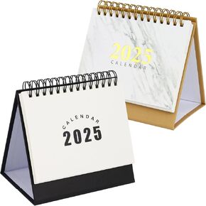 Koqye 2024-2025 Desk Calendar,Standing Flip Desktop Calendar for Planning Organizing Daily Scheduler, Desktop Calendar for Home Office School (Black) in Kuwait