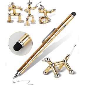 Fidget Toys Adult, Magnetic Fidget Pen, Magnet Pen for Boys, Fun Metal Ballpoint Pen, Cool Gifts for Teens(Black)