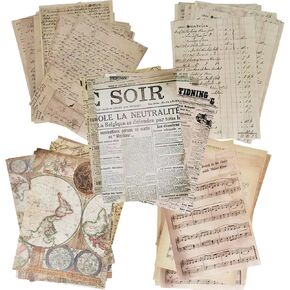 150Pcs Vintage Journaling Scrapbooking Papers Vintage Journaling Supplies Craft Kits for Junk Journal Bullet Journal Planners Aesthetic Room Decor Decoupage Stationary Art Collage Photo Frame