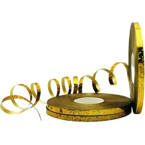 3 Rolls Curling Ribbon Assortments for Gift Wrapping, Balloons Ribbon for Bouquets, Wedding, Birthday, Christmas Decoration (Red Green Gold, 3/16 inch)