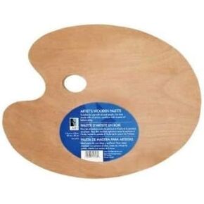 Wooden Palette 11.75x15.75 Oval
