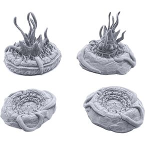 EnderToys Sand Worms by Printable Scenery, 3D Printed Tabletop RPG Scenery and Wargame Terrain 28mm Miniatures