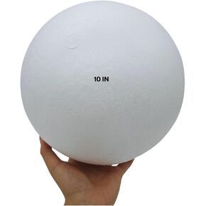 Styrofoam Balls 10 Inch, Extra Large Styrofoam Ball Craft Foam Balls for DIY Art Wedding Birthday Party Home Christmas Decorations School Projects Supplies