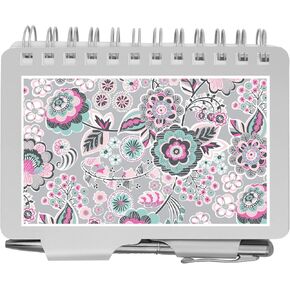 Wellspring Password Book, Whimsical Blooms (Password Book-Whimsical), Silver Aluminum, 3.5" x 4.5" Size