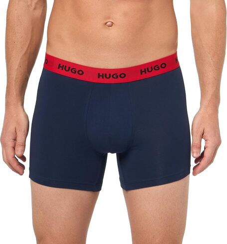 HUGO Men's 3 Pack Stretch Cotton Boxer Briefs in Saudi Arabia