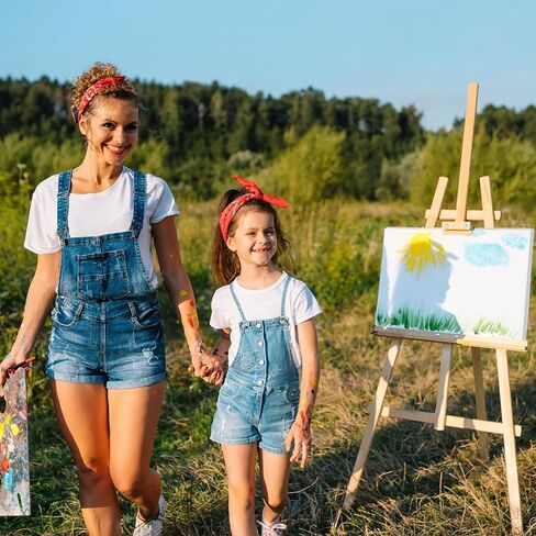قماش للرسم 12 حزمة، مجموعة لوحات قماشية متعددة الأحجام 5 × 7، 8 × 10، 10 × 12، 12 × 16 بوصة، 100% قطن فارغ زيت أكريليك ألوان مائية صب الطلاء للأطفال والمبتدئين والفنانين in Saudi Arabia