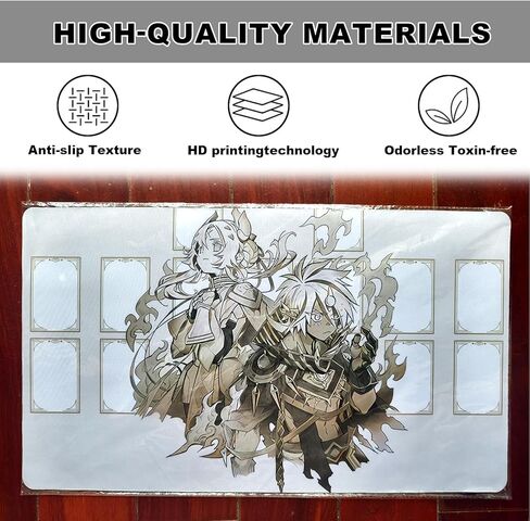 ygo Voiceless Voice playmat Card Rubber Mat Duel Mat Gaming Competition Pad Mat Card Binder Deck 23.6x13.7in (Zones,) in Saudi Arabia