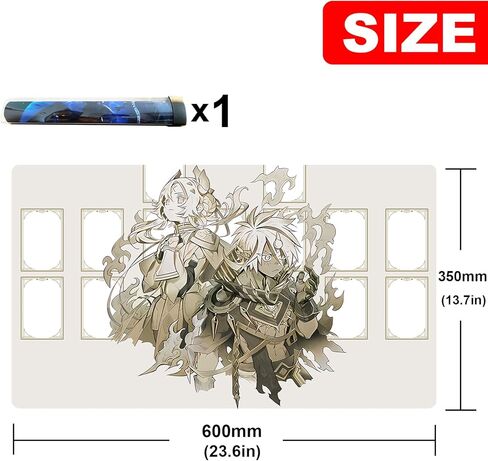 ygo Voiceless Voice playmat Card Rubber Mat Duel Mat Gaming Competition Pad Mat Card Binder Deck 23.6x13.7in (Zones,) in Saudi Arabia