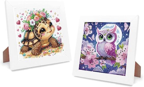 4 Pack Diamond Art Kits for Kids, Cartoon Santa Claus Diamond Painting Kits for Kids Ages 4-8-12, 5D DIY Kids' Mosaic Kits Christmas Painting Picture Xmas Gift for Home Wall Decor 6x6 Inch in Saudi Arabia