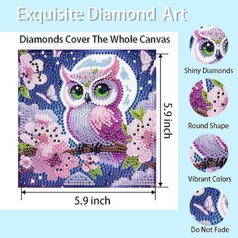 4 Pack Diamond Art Kits for Kids, Cartoon Santa Claus Diamond Painting Kits for Kids Ages 4-8-12, 5D DIY Kids' Mosaic Kits Christmas Painting Picture Xmas Gift for Home Wall Decor 6x6 Inch in Saudi Arabia