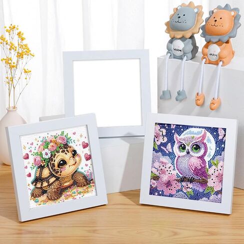 4 Pack Diamond Art Kits for Kids, Cartoon Santa Claus Diamond Painting Kits for Kids Ages 4-8-12, 5D DIY Kids' Mosaic Kits Christmas Painting Picture Xmas Gift for Home Wall Decor 6x6 Inch in Saudi Arabia