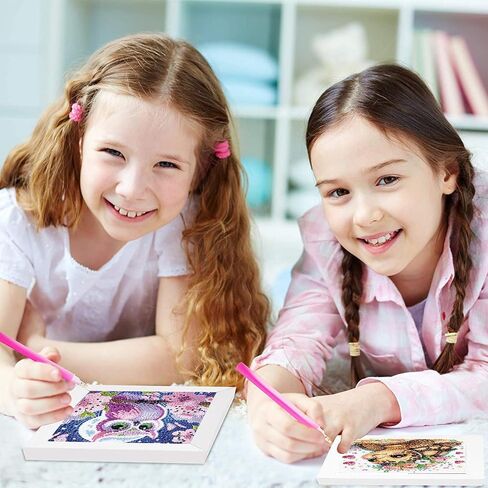4 Pack Diamond Art Kits for Kids, Cartoon Santa Claus Diamond Painting Kits for Kids Ages 4-8-12, 5D DIY Kids' Mosaic Kits Christmas Painting Picture Xmas Gift for Home Wall Decor 6x6 Inch in Saudi Arabia