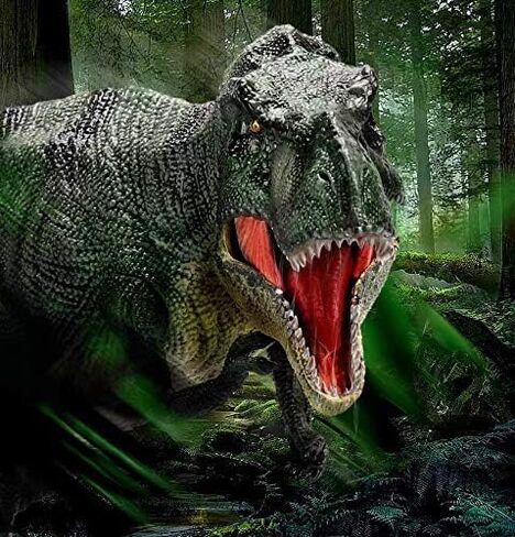 Gemini&Genius Tyrannosaurus Rex Dinosaur Toys- Moveable Jaw- 14 Inches Length-King T-Rex Dinosaur Figurine for Kids Ages 3 Years Old & Up Play & Display in Kuwait
