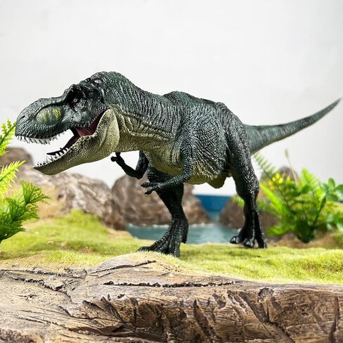 Gemini&Genius Tyrannosaurus Rex Dinosaur Toys- Moveable Jaw- 14 Inches Length-King T-Rex Dinosaur Figurine for Kids Ages 3 Years Old & Up Play & Display in Kuwait