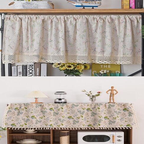 Linen Fabric Floral Pattern by The Yard- Precut 1 Yard 62 Inch Width for Sewing DIY Crafting Quilting Sofa Tablecloth Curtain Cloth in Saudi Arabia
