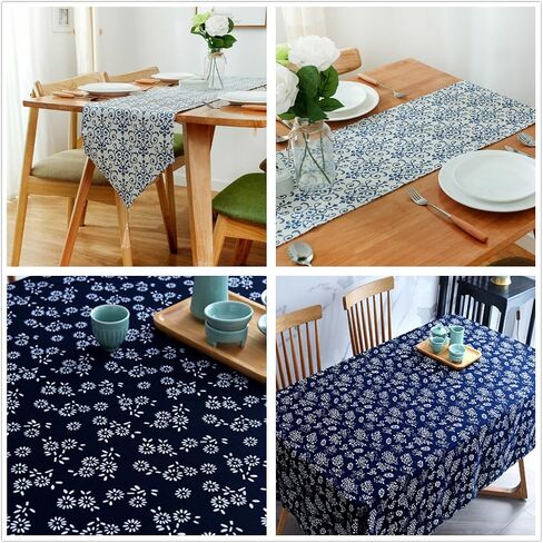 Linen Fabric Floral Pattern by The Yard- Precut 1 Yard 62 Inch Width for Sewing DIY Crafting Quilting Sofa Tablecloth Curtain Cloth in Saudi Arabia