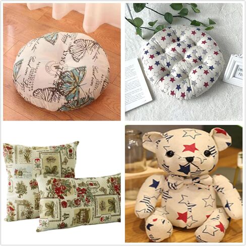 Linen Fabric Floral Pattern by The Yard- Precut 1 Yard 62 Inch Width for Sewing DIY Crafting Quilting Sofa Tablecloth Curtain Cloth in Kuwait