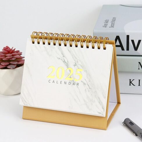 Koqye 2024-2025 Desk Calendar,Standing Flip Desktop Calendar for Planning Organizing Daily Scheduler, Desktop Calendar for Home Office School (Black) in Kuwait