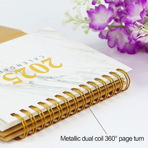 Koqye 2024-2025 Desk Calendar,Standing Flip Desktop Calendar for Planning Organizing Daily Scheduler, Desktop Calendar for Home Office School (Black) in Kuwait