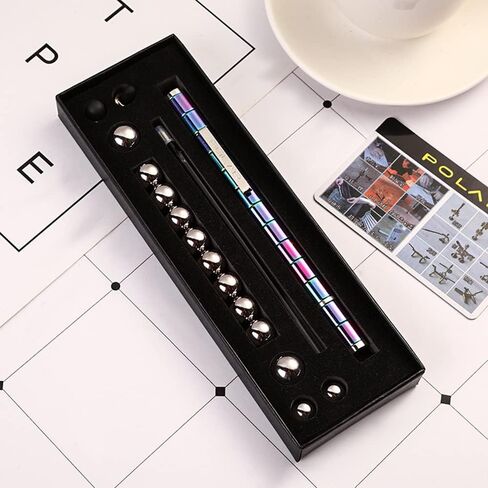 Fidget Toys Adult, Magnetic Fidget Pen, Magnet Pen for Boys, Fun Metal Ballpoint Pen, Cool Gifts for Teens(Black) in Saudi Arabia