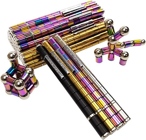 Fidget Toys Adult, Magnetic Fidget Pen, Magnet Pen for Boys, Fun Metal Ballpoint Pen, Cool Gifts for Teens(Black) in Saudi Arabia