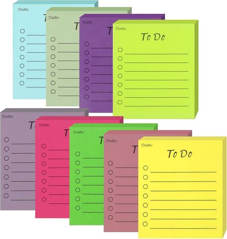 Skycase Sticky Notes, 6 Pads Colored Lined Sticky Notes,4x5 inch Phone Message Pad Sticky Note Pads, Self Sticky Notes with Line Colorful Post Memos for Office, School and Home, 50 Sheets*6 Pack in Saudi Arabia