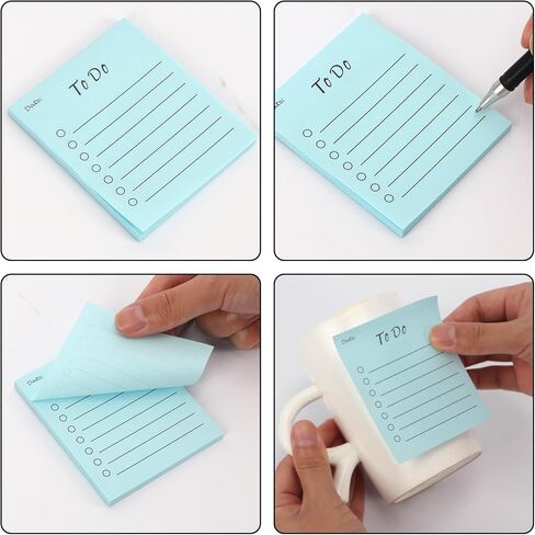 Skycase Sticky Notes, 6 Pads Colored Lined Sticky Notes,4x5 inch Phone Message Pad Sticky Note Pads, Self Sticky Notes with Line Colorful Post Memos for Office, School and Home, 50 Sheets*6 Pack in Saudi Arabia