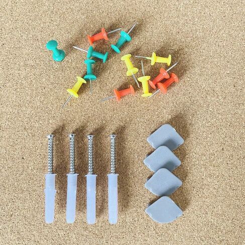 2 حزمة 36 × 24 بوصة لوحة الفلين لوحة الإعلانات لوحة مذكرة لوحة دبوس، لوحات الفلين للجدران لوحة الفلين للمكتب (إطار من الألومنيوم، 24 × 36 بوصة (2 حزمة)) in Kuwait