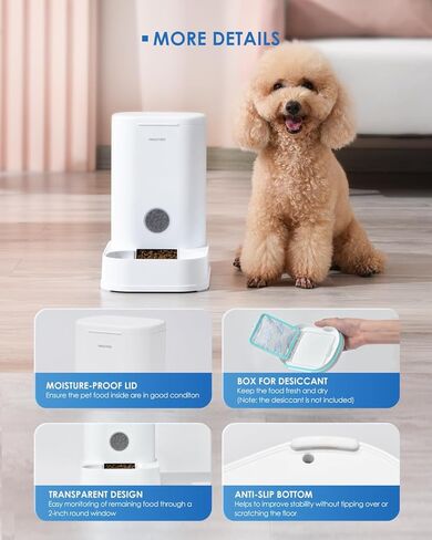 PAWGETHER® Gravity Automatic Pet Water Dispenser with Filter for Cats and Small Dogs 1 Gallon/3.5L Auto Pet Waterer Dog Water Dispenser, Easy to Fill in Kuwait