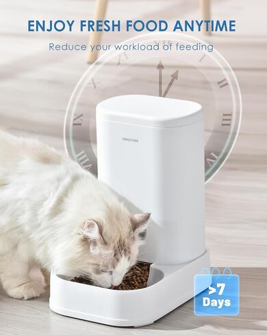 PAWGETHER® Gravity Automatic Pet Water Dispenser with Filter for Cats and Small Dogs 1 Gallon/3.5L Auto Pet Waterer Dog Water Dispenser, Easy to Fill in Kuwait