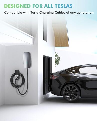 EV Charger Holder Wall Mount - J1772 EV Charger Cable Holder Designed for SAE J1772 Plug, Electric Car Charger Holder Mount Accessories in Saudi Arabia
