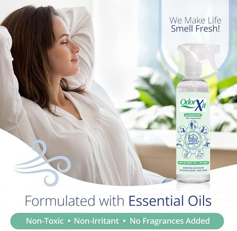 مزيل، مزيل رائحة الحيوانات الأليفة الطبيعي متعدد الاستخدامات للاستخدام المنزلي والخارجي، مزيل رائحة البول وبراز القطط والكلاب، رائحة الفناء، أو أي رائحة قوية، جاهز للاستخدام، 16oz in Kuwait