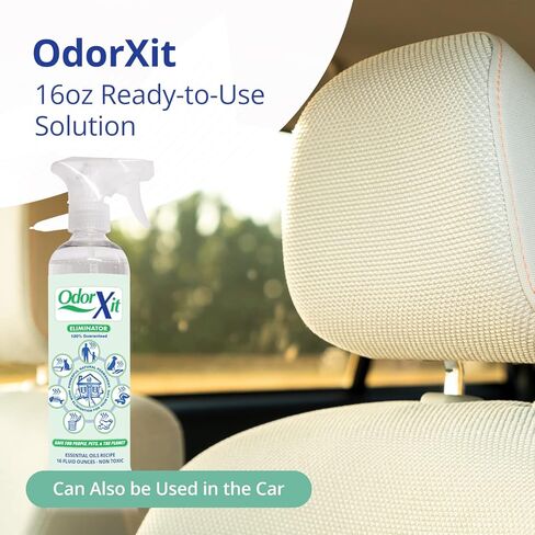 مزيل، مزيل رائحة الحيوانات الأليفة الطبيعي متعدد الاستخدامات للاستخدام المنزلي والخارجي، مزيل رائحة البول وبراز القطط والكلاب، رائحة الفناء، أو أي رائحة قوية، جاهز للاستخدام، 16oz in Kuwait