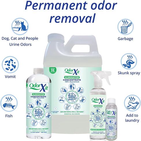 Eliminator, Versatile Natural Pet Odor Eliminator for Home and Outdoor Use, Cat and Dog Poo and Urine Smell Remover, Yard Odor, or Any Strong Odor, Ready to Use, 16oz in Kuwait