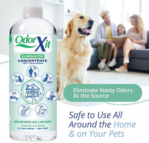 Eliminator, Versatile Natural Pet Odor Eliminator for Home and Outdoor Use, Cat and Dog Poo and Urine Smell Remover, Yard Odor, or Any Strong Odor, Ready to Use, 16oz in Kuwait