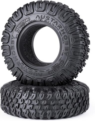 RC Rubber 1.55" Crawler Tires 4pcs for 1/18 RC Crawler Car Axial Capra UTB18 Upgrade in Kuwait