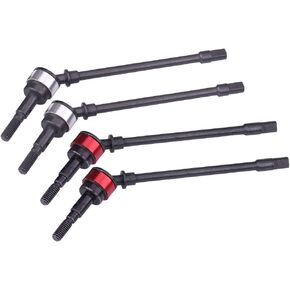 4 Pcs RC Car Drive Shaft,plplaaoo Remote Control Model Accessory Parts Hard Steel Front Axle Drive Shaft for SCX10 RC Car,, RC Car Drive Shaft Front Drive Shaft CVD Drive Shaft Front CVD Drive Sh