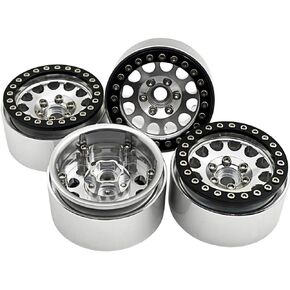 4 قطعة/المجموعة 1:10 RC الزاحف سبائك معدنية 1.9 بوصة عجلة ريم BEADLOCK Fitfor 1/10 محوري SCX10 TAMIYA CC01 D90 D110