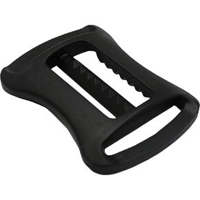 Strapworks 1 Inch Plastic Sternum Buckle Strap Adjusters - Use to Make Backpack Chest Straps - Serrated Teeth Create a Strong Grip for Heavy Loads - 10 Pack