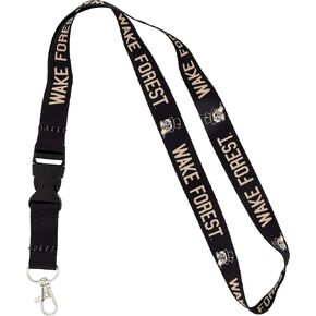 Desert Cactus Wake Forest University Lanyard Car Keys ID Badge Holder Keychain Detachable Breakaway Snap Buckle (Black)