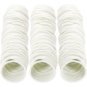 ONLYKXY 300pcs White Natural Rubber Bands,Soft Elastic Bands Hair Ties for Hair Braids Hair Rubber Ring (25mm)