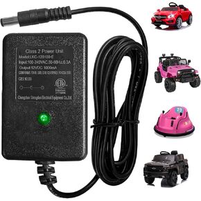 12V Universal Battery Charger for Ride On Toys ETL Listed,Power Wheel with Parents Remote Control Car Class 2 Power Unit