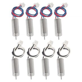 8pcs 615/6x15mm Motor 19000KV Insane Tiny Whoop Drone Frame Brushed Motors 4CW 4CCW Coreless Motor with JST-1.25 Connector for Model Aircraft/UAV/Quadcopter/Toy Aircraft, etc