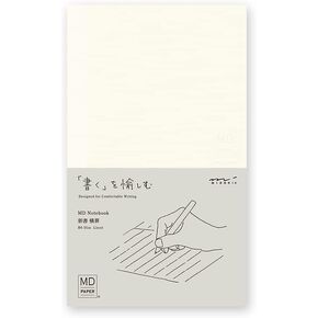 DESIGNPHIL 15291006 Midori Notebook, MD Notebook, New Book, Horizontal Ruled A