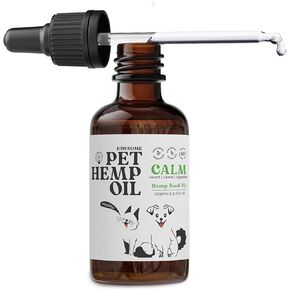 Hemp Oil for Dogs and Cats – Helps with Skin, Coat & Health – Premium Fish Oil Blend – Improves Immune System & Нiр Jоint Hеalth - Natural Ingredients - Made in USA (1oz)