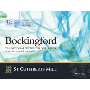 Bockingford 300gsm Glued Watercolour Pad 14" x 10" (360 x 260mm)